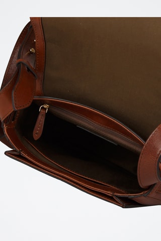 Sac bandoulière en cuir Benedetta - Camel