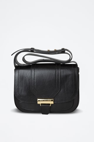 Sac bandoulière en cuir Benedetta - Noir