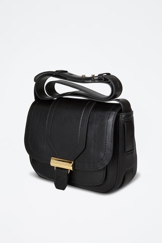 Sac bandoulière en cuir Benedetta - Noir