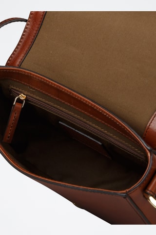 Sac bandoulière en cuir Faentina - Camel