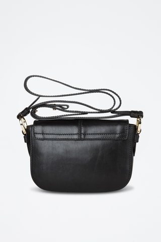 Sac bandoulière en cuir Faentina - Noir
