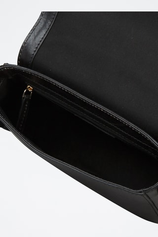 Sac bandoulière en cuir Faentina - Noir