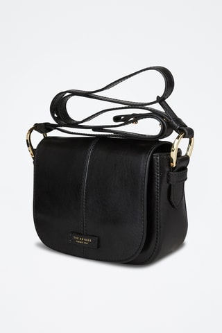 Sac bandoulière en cuir Faentina - Noir