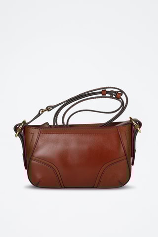 Sac bandoulière en cuir Matilde - Marron