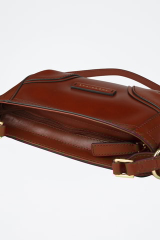 Sac bandoulière en cuir Matilde - Marron