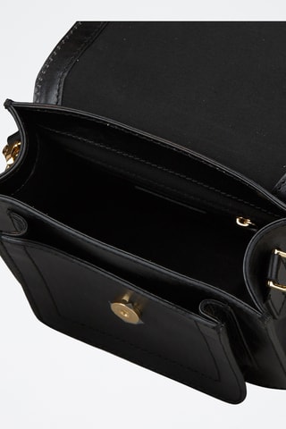 Sac bandoulière en cuir Elba - Noir