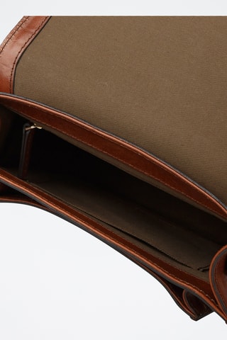 Sac bandoulière en cuir Elba - Marron