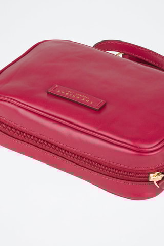 Sac bandoulière en cuir Elettra - Fuchsia