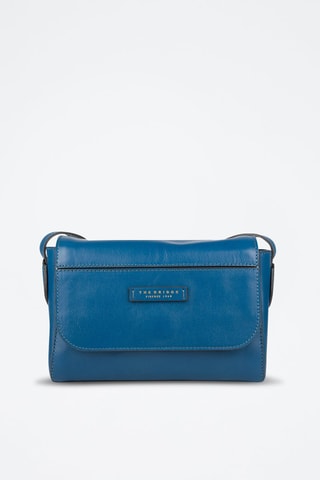 Sac bandoulière en cuir Elettra - Bleu foncé 