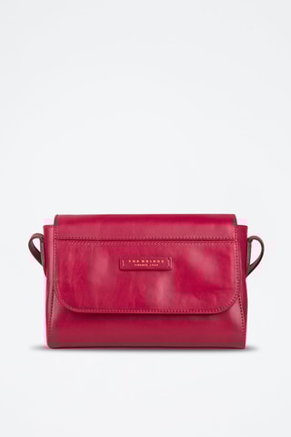 Sac bandoulière en cuir Elettra - Fuchsia 
