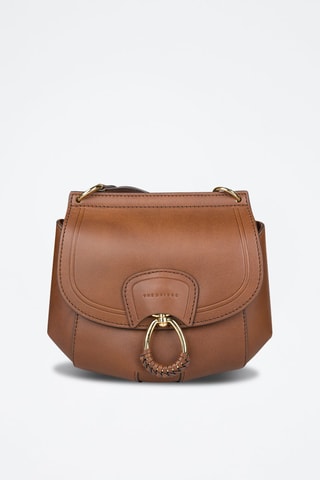 Sac bandoulière en cuir Erica - Marron