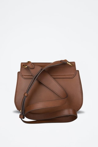 Sac bandoulière en cuir Erica - Marron