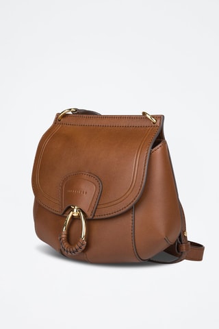 Sac bandoulière en cuir Erica - Marron