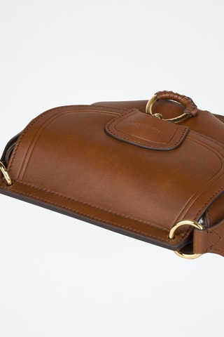 Sac bandoulière en cuir Erica - Marron