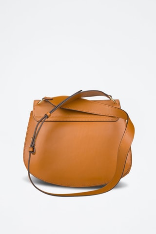 Sac bandoulière en cuir Erica - Cognac