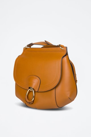 Sac bandoulière en cuir Erica - Cognac