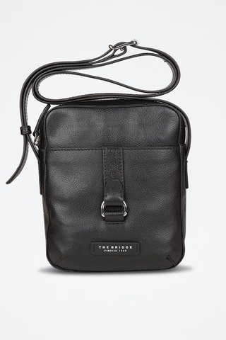 Sac bandoulière en cuir Cesare - Noir