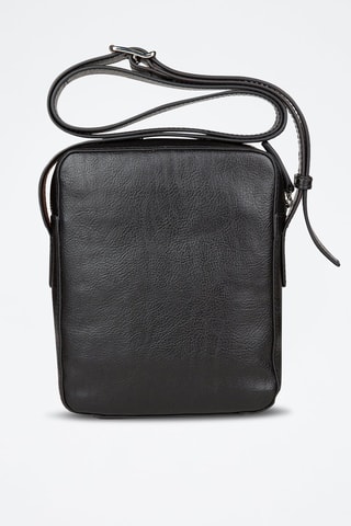 Sac bandoulière en cuir Cesare - Noir