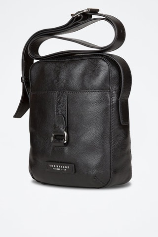 Sac bandoulière en cuir Cesare - Noir