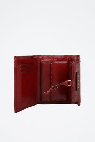 Portefeuille en cuir Elba - Bordeaux