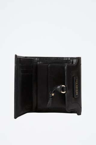 Portefeuille en cuir Elba - Noir