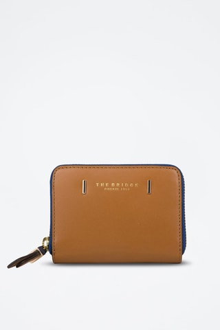 Portefeuille en cuir Chiara - Camel