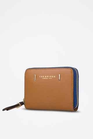 Portefeuille en cuir Chiara - Camel