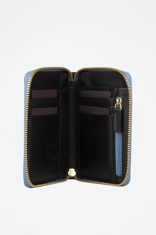 Portefeuille en cuir Chiara - Noir