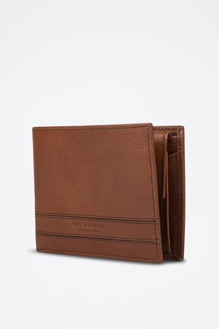 Portefeuille en cuir Cesare - Marron