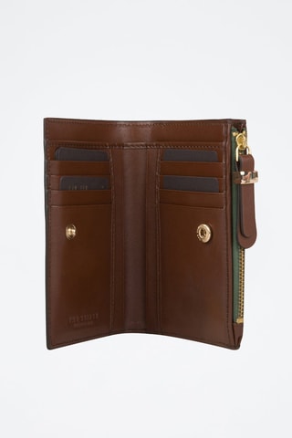 Portefeuille en cuir Chiara - Marron