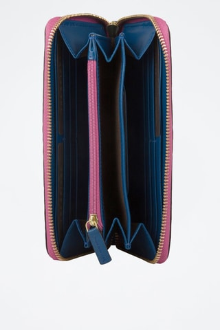 Compagnon en cuir Chiara - Bleu foncé