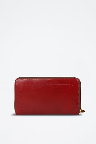 Compagnon en cuir Elba - Rouge