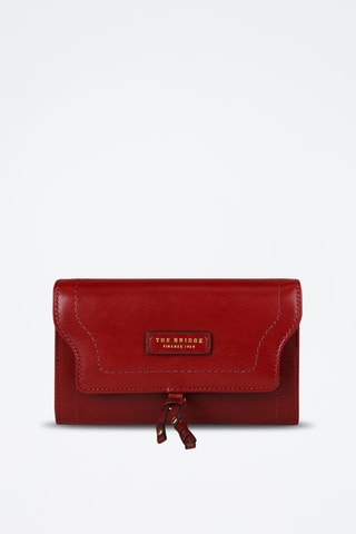 Compagnon en cuir Elba - Rouge