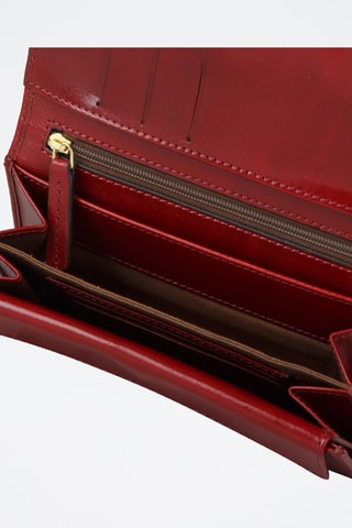 Compagnon en cuir Elba - Rouge