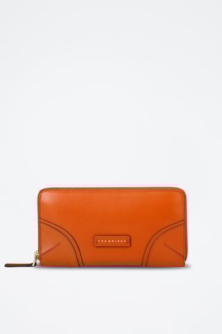 Compagnon en cuir Matilde - Orange