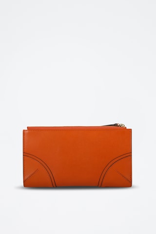 Compagnon en cuir Matilde - Orange