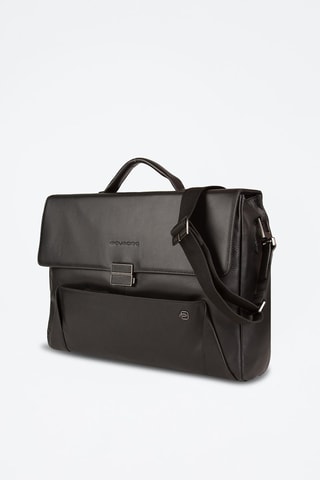 Porte-documents en cuir - Noir