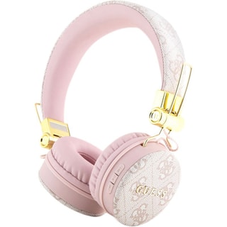 Auscultadores estéreo Guess - 4G - Bluetooth - Rosa
