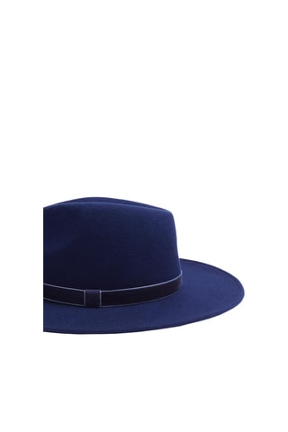 Fedora in lana - Navy