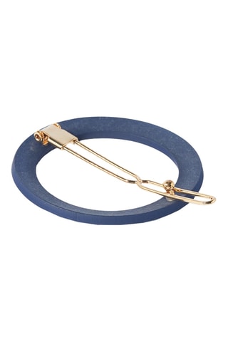 Barrette à pique - Doré et bleu marine