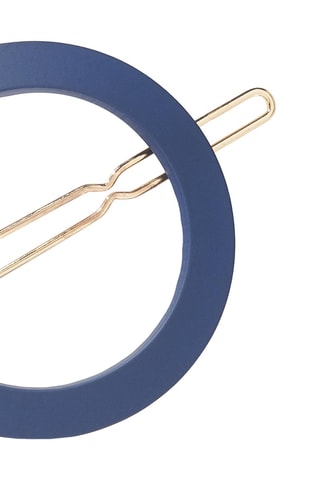 Barrette à pique - Doré et bleu marine