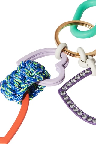 Porte-clés - Violet et vert