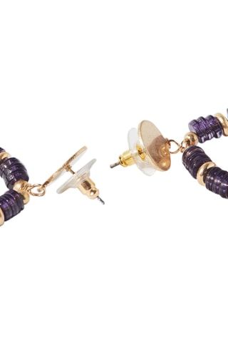 Orecchini - Dorato e viola
