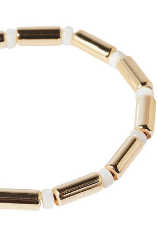 Bracelet - Doré et blanc