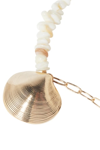 Collana - Dorato e bianco