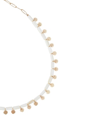 Collana - Dorato e bianco