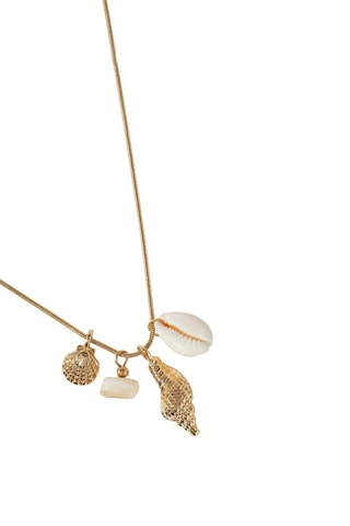 Collana - Dorato e bianco