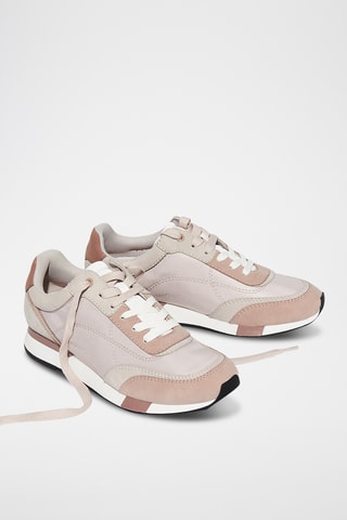 Baskets - Vieux rose et gris clair