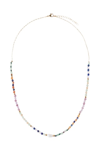 Collana - Dorato e bianco