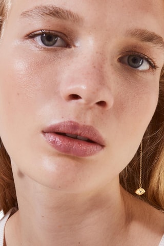 Boucles d'oreilles - Doré et violet